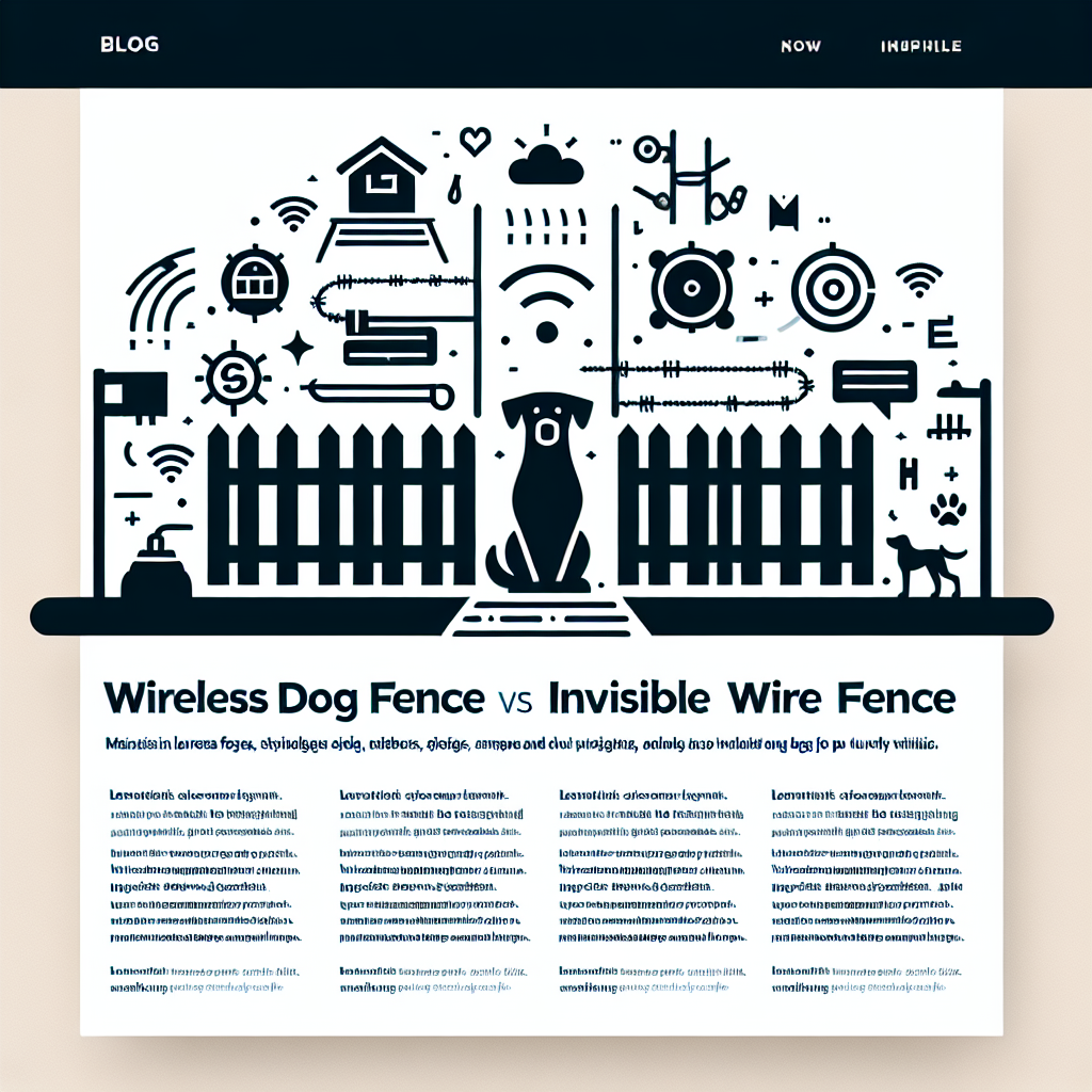 Wireless Dog Fences vs Invisible Wire Fences Pros and Cons