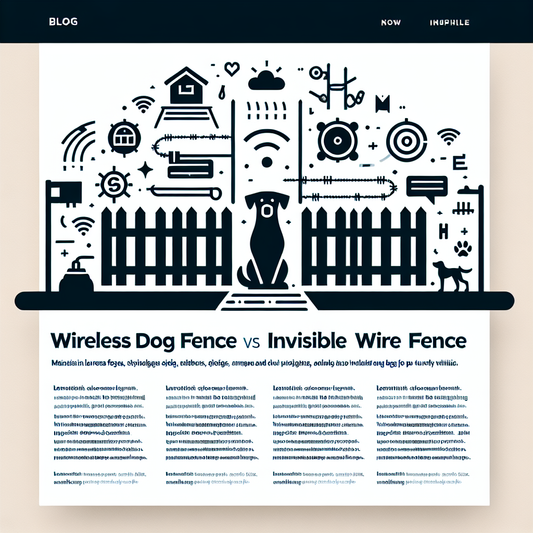 Wireless Dog Fences vs Invisible Wire Fences Pros and Cons