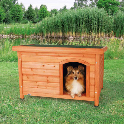 Cozy and Weatherproof Wooden Outdoor Dog House for Medium Breeds