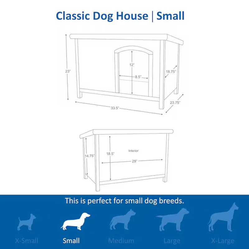 Cozy and Weatherproof Wooden Outdoor Dog House for Medium Breeds
