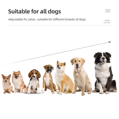 Electric Dog Training Collar Rechargeable anti Barking Shock Vibration Collar Waterproof Trainer For...