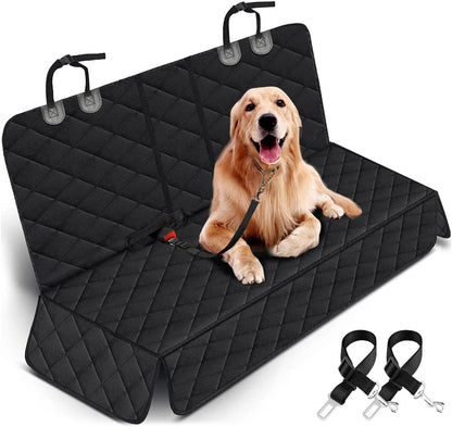 Ultimate Dog Car Seat Cover - Waterproof Back Seat Protector for Dogs & Kids - Non-Slip & Universal Fit for Cars, Trucks, SUVs - Black