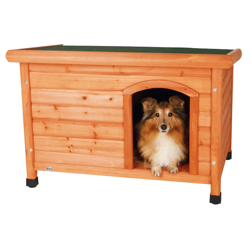 Cozy and Weatherproof Wooden Outdoor Dog House for Medium Breeds