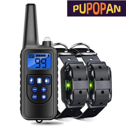 Revolutionary Electric Dog Training Collar - Rechargeable, Waterproof Anti-Bark Device with Remote Control for All Breeds