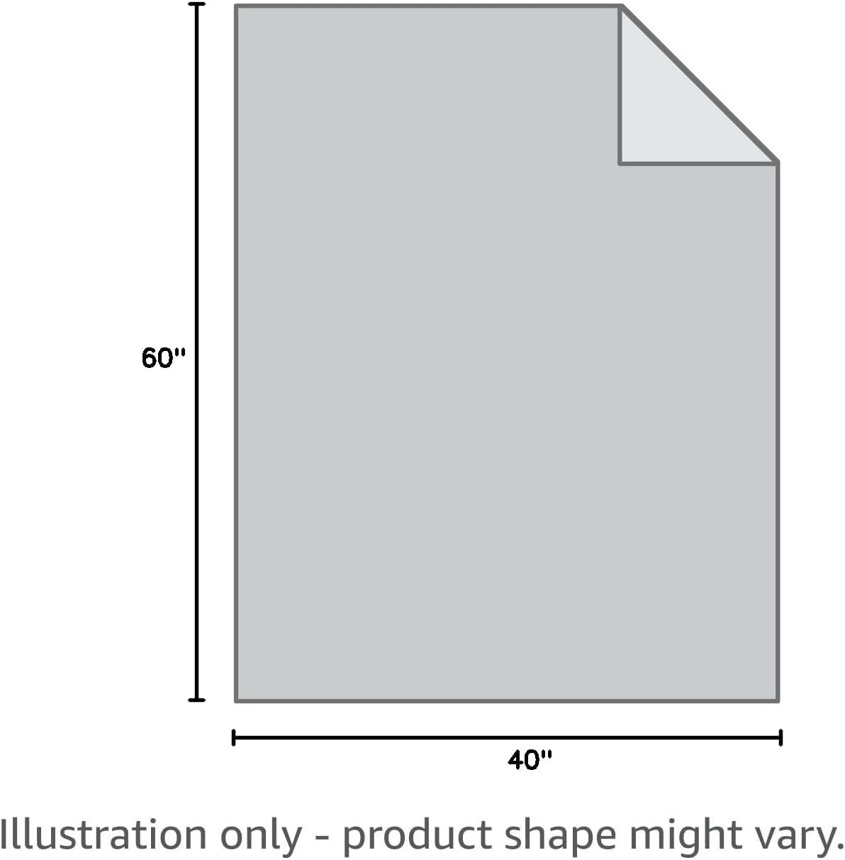 Luxurious Reversible Waterproof Velvet Pet Bed Blanket - Super Soft Comfort for Dogs & Cats (40x60 Inches, Light Grey+Grey)