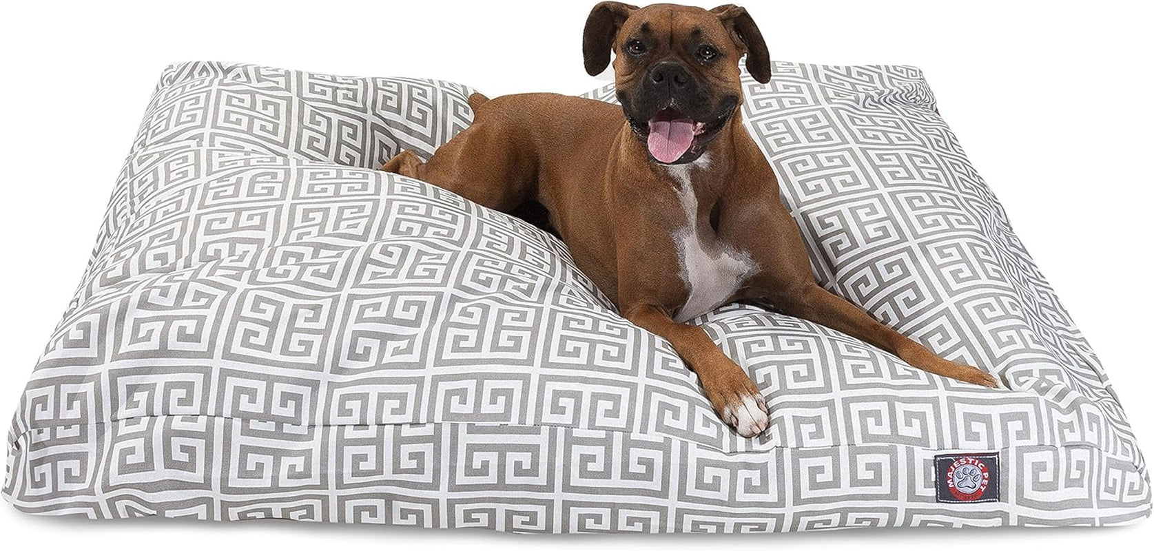 Grey Towers Small Rectangle Indoor Outdoor Pet Dog Bed with Removable Washable Cover by  Products