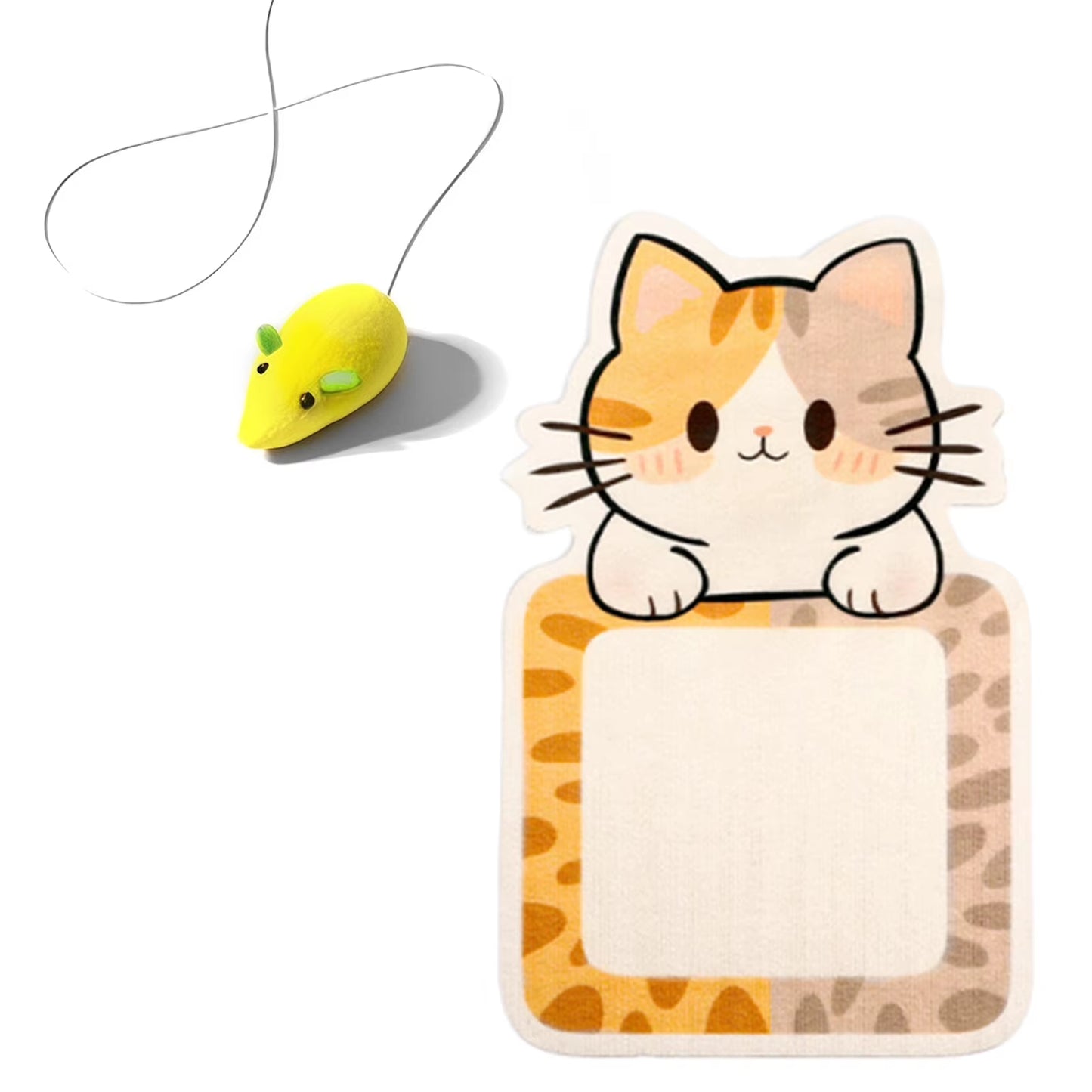 Self-Adhesive Scratching Mats,Wall Mounted Cat Scratcher,Cat Shape Felt Cat Scratch Pad,Pet Toy,Cat Scratching Boards,Cat Supply