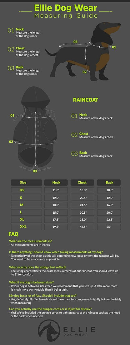 Stylish Yellow Dog Raincoat with Reflective Buttons, Adjustable Drawstring, and Removable Hood - Weather Resistant & Functional for All Breeds (Medium)