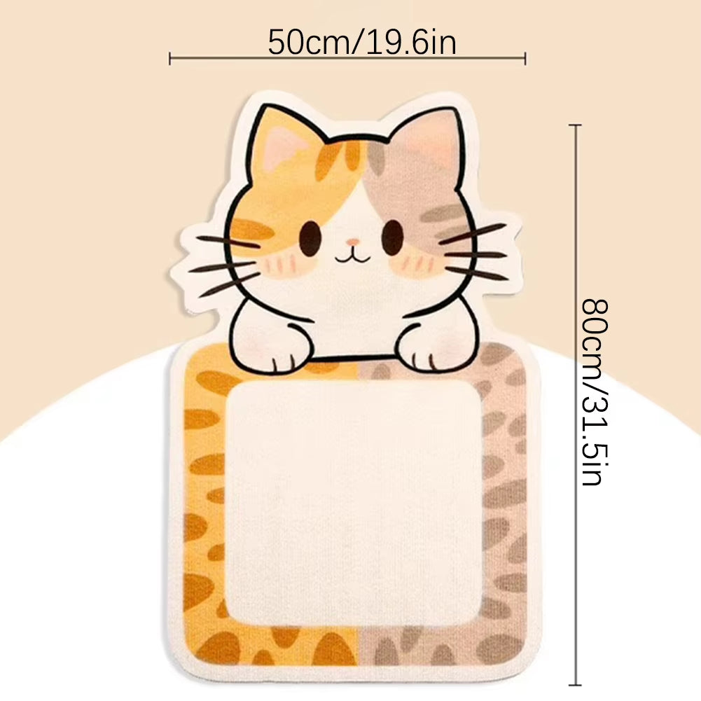 Self-Adhesive Scratching Mats,Wall Mounted Cat Scratcher,Cat Shape Felt Cat Scratch Pad,Pet Toy,Cat Scratching Boards,Cat Supply