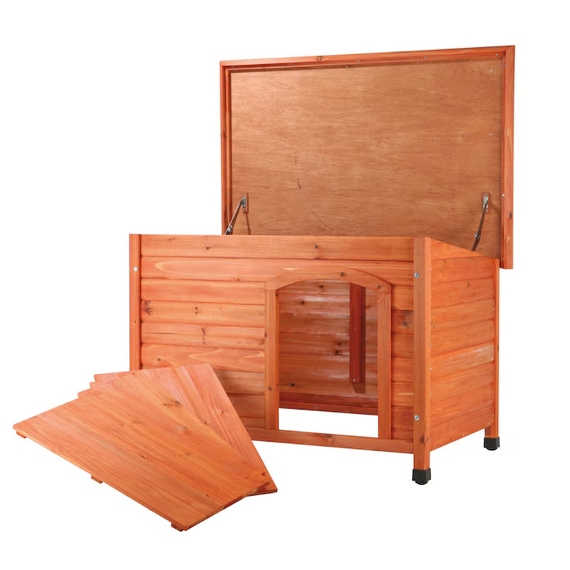 Cozy and Weatherproof Wooden Outdoor Dog House for Medium Breeds