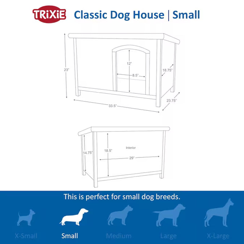 Wood Outdoor Medium Dog House